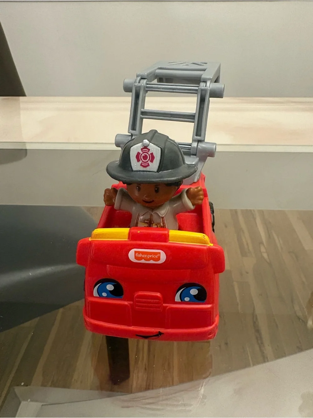 Red Fire Truck Toy with Firefighter Figure - Kids Toys